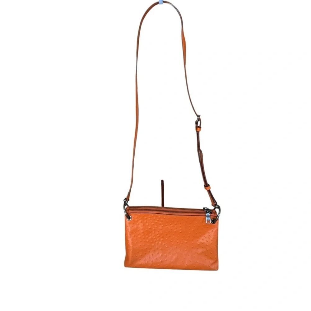 Coach Orange Ostrich Mia Crossbody‎ Bag